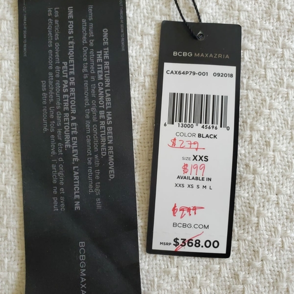 BCBGMAXAZRIA BLACK AND PINK BLUSH GOWN - Picture 9 of 9